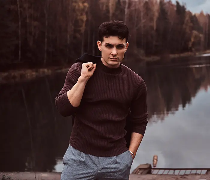 ترکیب قهوه ای لباس مردانه برای فصل سرد