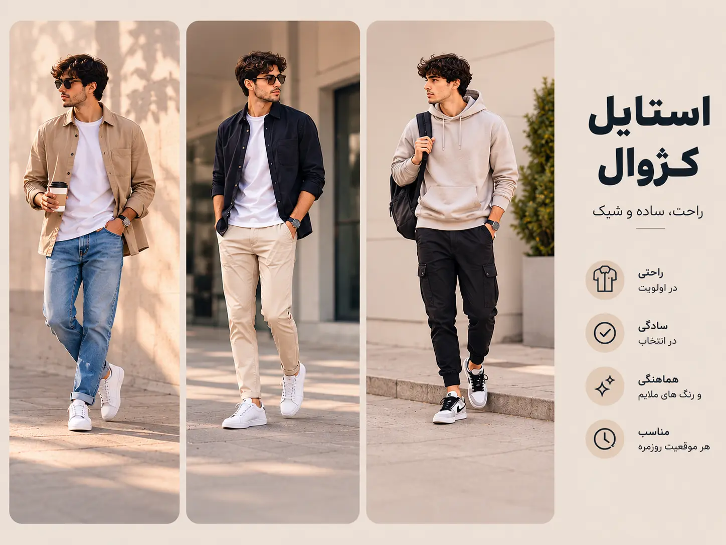 استایل کژوال چیست؟ راهنمای کامل برای داشتن ظاهری راحت و شیک