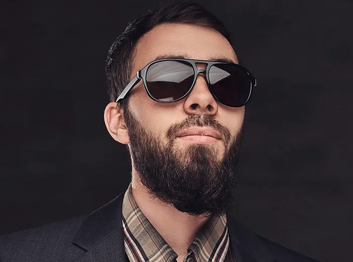 مدل عینک مردانه مشکی و دودی براوبار