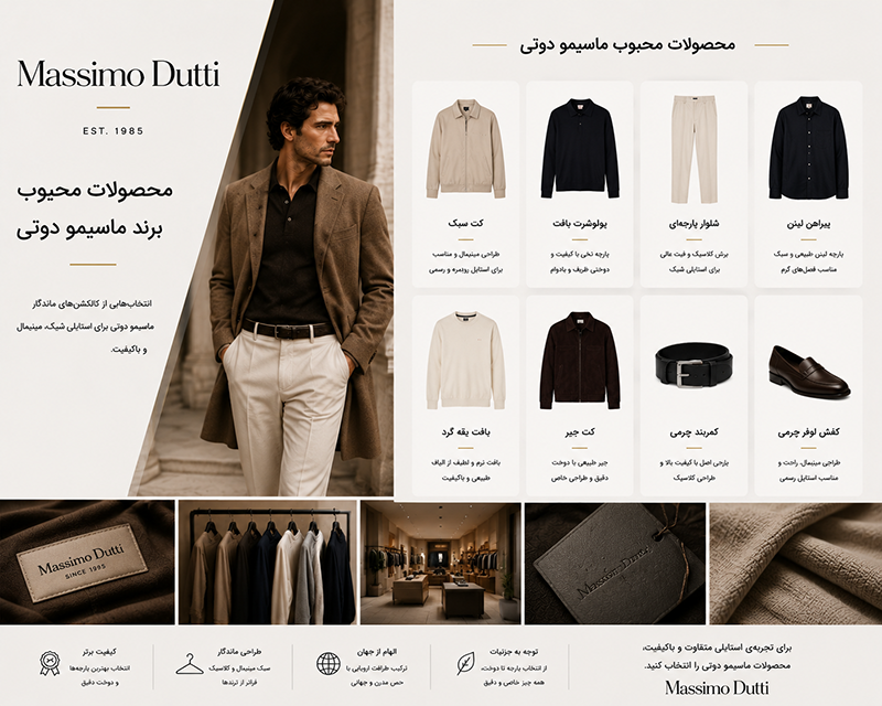 محصولات محبوب برند ماسیمو دوتی