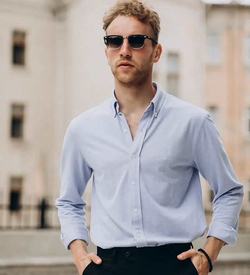 پیراهن کلاسیک اولدمانی مردانه کد 4188